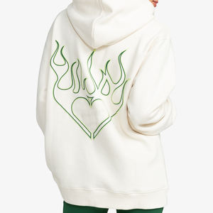 Sweat à capuche surdimensionné en coton pour femmes tendance longue longueur avec col à capuche élégant manteau d'hiver de meilleure qualité avec logo avant - Product Image 6