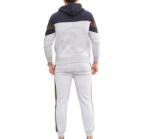 Ropa de entrenamiento para hombre de alta calidad, traje para correr, chándal de lana de algodón 100%, chándal ajustado para hombre con logotipo personalizado 2025 - Product Image 4