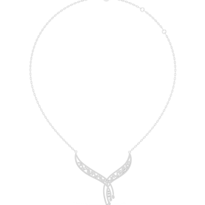 Bijoux fantaisie plaqué argent 925 femmes accessoires perle pendentif rond collier - Product Image 3