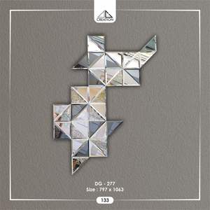 Miroir à motif vénitien avec réflexion claire pour les espaces intérieurs modernes en provenance d'Inde - Product Image 3