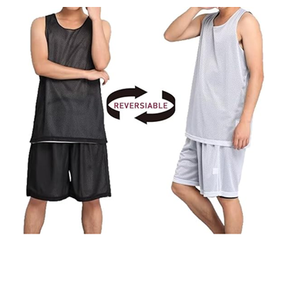 Ensemble de maillots de basket-ball réversibles personnalisés, uniforme de basket-ball sublimé de haute qualité - Product Image 2