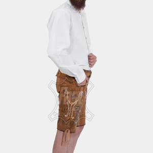 Pakistan Made Cheap Price Color Contrast Lederhosen Bavarian <b>Shorts</b> High Quality Comfortable Breathable <b>Shorts</b> For <b>Men</b> - Product Image 5