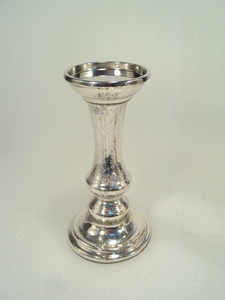 White Set of 3 Metal <b>Pillar</b> <b>Candle</b> Holders for Indoor Decor - Product Image 3