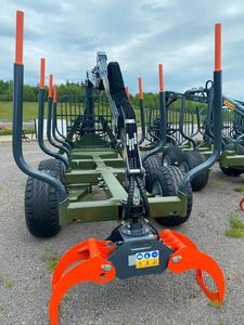 Remolques para Troncos con Grúa Hidráulica para ATV, para Transporte Forestal de Troncos, Alta Productividad - Product Image 1