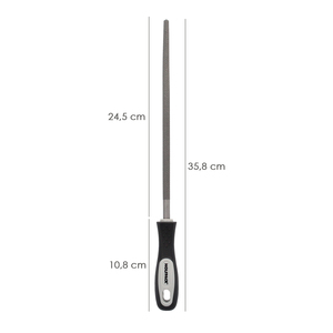 Lima rotonda media fine da 10 pollici con manico - Product Image 2