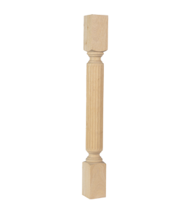 Gabinete de cocina de madera Columna de poste de isla Soporte de patas decorativas para mesas Gabinetes de islas Columna decorativa tallada con estilo - Product Image 4