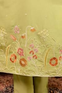 <b>Women's</b> Viscous Simer Silk <b>Kurta</b> Set with Pant & Dupatta <b>for</b> Diwali Occasion - Product Image 4