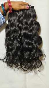 Cutícula natural alineada virgen pelo indio crudo sin procesar estilo ondulado 8 pulgadas suave onda natural número de modelo pelo indio crudo - Product Image 2