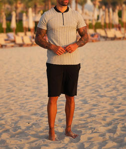 Conjuntos de Camiseta y Pantalones Cortos Deportivos Casuales de Verano para Hombre, Transpirables, Estilo Urbano, al por Mayor - Product Image 3