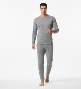 ชุดกันหนาวผู้ชายสีเทา แขนยาว ผ้าระบายอากาศ ควบคุมความร้อน ให้ความสบายสำหรับกิจกรรมกลางแจ้ง - Product Image 4