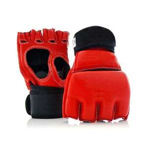 MMA <b>Gloves</b>-Non-Slip Comfortable Hook & Loop Closure Customizable <b>Moisture</b> Wicking PU Material Unisex Safe Training Equipment - Product Image 4