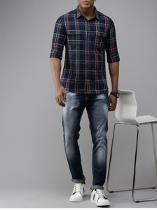 Trendy Cotton Checked <b>Shirts</b> <b>for</b> <b>Men</b> and Boys Soft Breathable Fabric Ideal <b>for</b> Daily Wear Office and Casual Look - Product Image 2