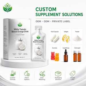 Bebida en Polvo de Tomate Blanco y Naranja Sanguina con Vitamina C e Inulina, OEM ODM, Marca Privada, Bolsa de 30g, Caja de 150g - Product Image 1