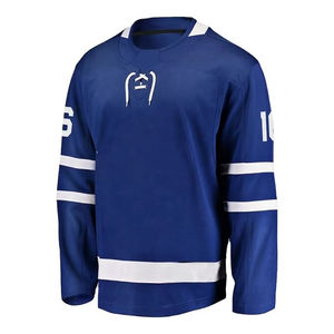 Maillot de hockey sur glace pour hommes, respirant, imprimé, personnalisable, sublimation, antibactérien, séchage rapide, réversible, pour entraînement d'équipe - Product Image 2