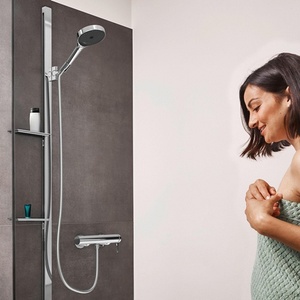 Hansgrohe RAINFINITY 130 3-Jet Chrome Hand <b>Shower</b> <b>Shower</b> Room <b>Accessories</b> - Product Image 5