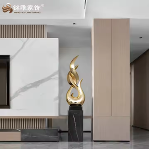 Home Decor Modern Luxury Abstract Indoor Chinese Fengshui <b>Large</b> Sculpture Gold Sculpture - Product Image 3