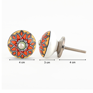 Shubham มือจับและลูกบิดเฟอร์นิเจอร์หลากสีทำด้วยมือดีไซน์หลากสีที่ทันสมัยสำหรับสัมผัสลิ้นชักห้องครัวที่ไม่เหมือนใคร - Product Image 4