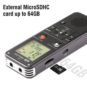 Grabadora de Audio HD inteligente, pantalla de visualización <span class=keywords><strong>MP3</strong></span>/WAV, compatible con cancelación de ruido AI para reuniones, trabajo de oficina, grabadora de voz Digital - Product Image 5