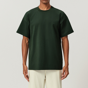 High Quality Loose 230gm 100% Cotton <b>Tshirts</b> Oversized Custom Logo Plain Mens T Shirt - Product Image 6