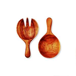 Utensilios de cocina de madera para ensaladas, juego de servidor de ensaladas, hechos a mano, producto indio, tarifa de fábrica disponible - Product Image 1