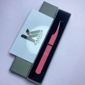 Pince à épiler d'extension de cils mince à 90 degrés de vente chaude avec boîte à des prix compétitifs Fabricant à notre usine - Product Image 1