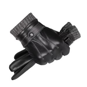 New 2022 <b>Men</b> Business Sheepskin Leather Thermal <b>Gloves</b> Winter Full Finger <b>Touch</b> <b>Screen</b> Brown Casual Sports Travel Riding - Product Image 6