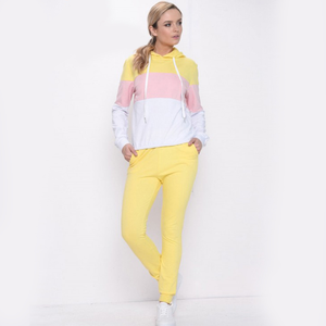 ชุดวอร์มเล่นกีฬาสำหรับผู้หญิงชุดออกกำลังกายเล่นฟิตเนสชุดแทร็คสูทเข้ารูปลายทางด้านข้าง - Product Image 6