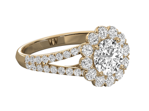 Anillos de Compromiso de Diamantes de Lujo D/VVS1, Corte Brillante de 7 mm, Certificados por IGI, Estilo Clásico, Anillos de Boda Chapados en Oro de 14K, Joyería Fina - Product Image 3