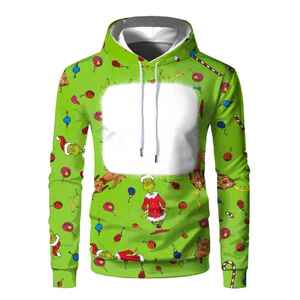 2025 mode Sublimation sweat à capuche pull Sublimation impression hommes sweats à capuche Polyester 380 GSM pull mode sweat à capuche sweat - Product Image 2
