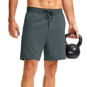 Oem Custom Fitness Workout Quick Dry Woven Shorts 2 in 1 Double <b>Layer</b> Men Sporty Shorts With Zipper Pocket - Product Image 6