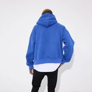 Sweats à capuche musculaires de haute qualité pour hommes, mode décontractée, vente en gros en vrac personnalisée, tricotée brodée, unie, imperméable - Product Image 3