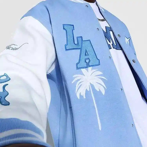 <b>Jacket</b> <b>Man</b> Plus Size Varsity <b>Jackets</b> Wholesale Custom Logo Plain Letterman Baseball 100% Wool Canvas <b>Summer</b> Embroidery 2025 - Product Image 6