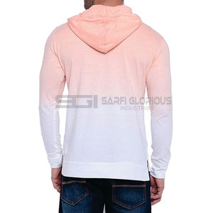 Sweat à capuche en coton pour hommes de haute qualité poids lourd lavé à l'acide surdimensionné blanc 300 Gsm sweats à capuche pour hommes et femmes sweat à capuche - Product Image 4