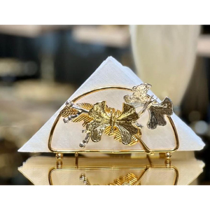 Nuevo diseño antiguo diseño de mariposa servilletero decorativo para la venta caliente hogar Hotel decoración tejido organizador a bajo precio - Product Image 1