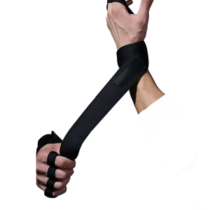 Custom Direct Factory Made Cross Fit Avec Dragonne Noire 2025 Nouvelle Arrivée Gym Formation Sans Doigts Haltérophilie Gants De Sport - Product Image 4