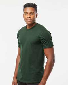 Camiseta preencogida Unisex Tultex Jersey de peso pesado Super suave 100% algodón con etiqueta Tear-Away para imprimir para hombres - Product Image 5
