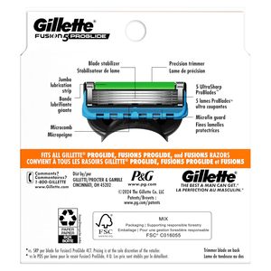 Recharges de lames de rasoir Gillette ProGlide pour hommes, 8 recharges de lames de rasoir - Product Image 3