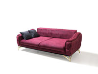 Ensemble de canapés Chesterfield en bois de style européen moderne ESILA avec housse amovible - Best-seller pour salon, cuisine, villa, atelier