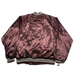 Chaqueta de bombardero universitaria de satén personalizada unisex, ropa de calle de béisbol de diseño OEM, prendas de vestir exteriores de moda de alta calidad a granel - Product Image 2