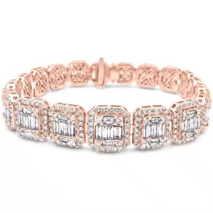 สร้อยข้อมือแบบโซ่สองแถวจากอินเดียเครื่องประดับสำหรับปลูกในห้องปฏิบัติการดีไซน์ใหม่ - Product Image 1