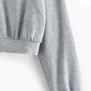 Style unique Nouvelle arrivée Qualité supérieure Femme Crop top à capuche d'hiver Écologique Prix raisonnables Léger - Product Image 5