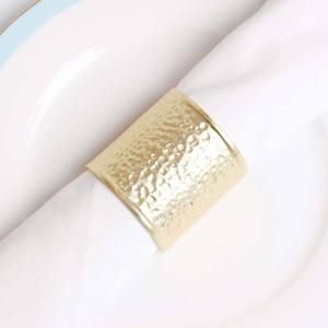 Style européen de luxe nouvelle décoration de mariage palmier en métal or meilleure qualité anneau de serviette de créateur coréen - Product Image 4