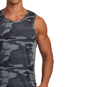 Camiseta sin mangas de diseño único de tela cómoda hecha en Pakistán profesional para hombres en color sólido Servicio OEM Precio barato Camiseta sin mangas - Product Image 3