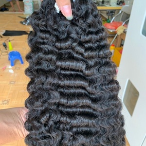 Extensiones de Cabello Natural Vietnamita Rizado de Color Natural, Textura Birmana, Suave, Densidad Completa, Reutilizables, Cabello Humano - Product Image 1