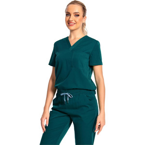 Veste d'été unisexe à manches courtes Costume d'allaitement personnalisé de haute conception pour les patients Uniformes hospitaliers du personnel hospitalier - Product Image 6