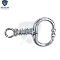 Anneau nasal en acier inoxydable pour bétail, outil de contrôle vétérinaire du bétail, équipement agricole, instruments vétérinaires durables