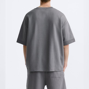 Ropa de hombre, conjunto doble corto de verano, conjunto doble de alta calidad, ropa de playa de marca, conjunto de pantalones de dos piezas, transpirable - Product Image 4