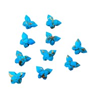 Perles en forme de papillon turquoise en cuivre faites à la main pour l'artisanat ou la décoration de la fabrication de bijoux au prix de gros