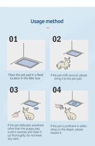 Vente en gros usine de tapis d'apprentissage jetables super absorbants pour chiens et chiots, saines et hygiéniques - Product Image 4