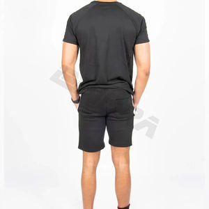 2025 Collection Hiver Hommes Logo Personnalisé Conçu T-shirt Brodé Respirant Stonewashed Shorts Pantalon Ensemble Plus La Taille Fait - Product Image 4